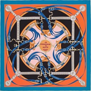 HERMÈS Silk La Promenade du Matin Scarf